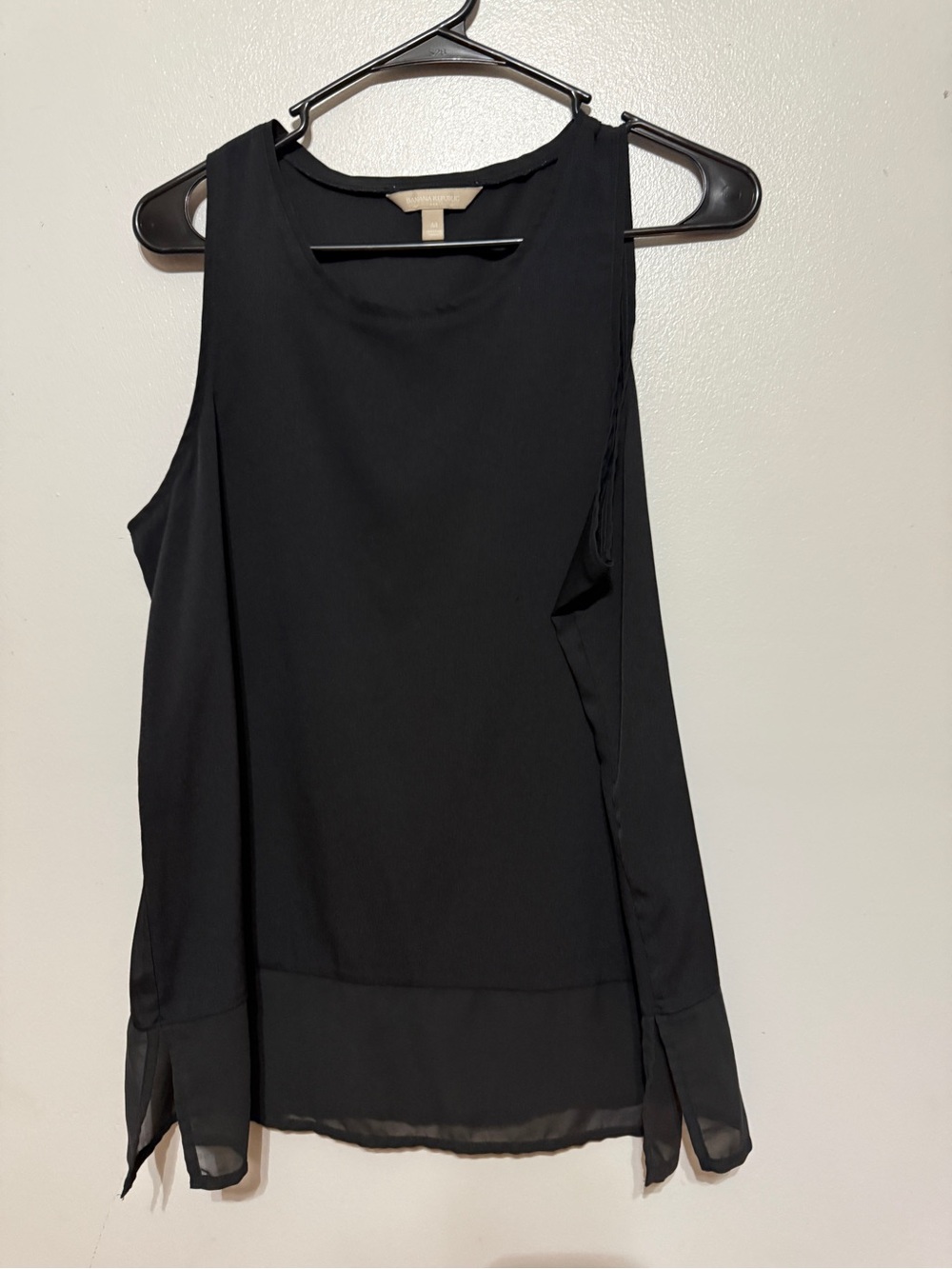 Banana Republic Black Sleeveless Chiffon Camisole